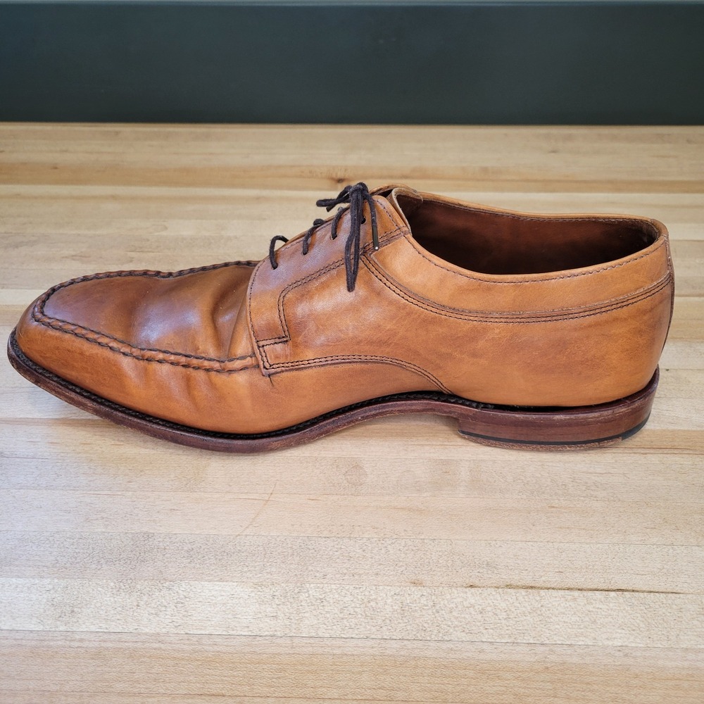 Allen Edmonds Mens Charleston Oxford Brown Leather Shoes Size 10.5 3E Wide EEE - Picture 6 of 16